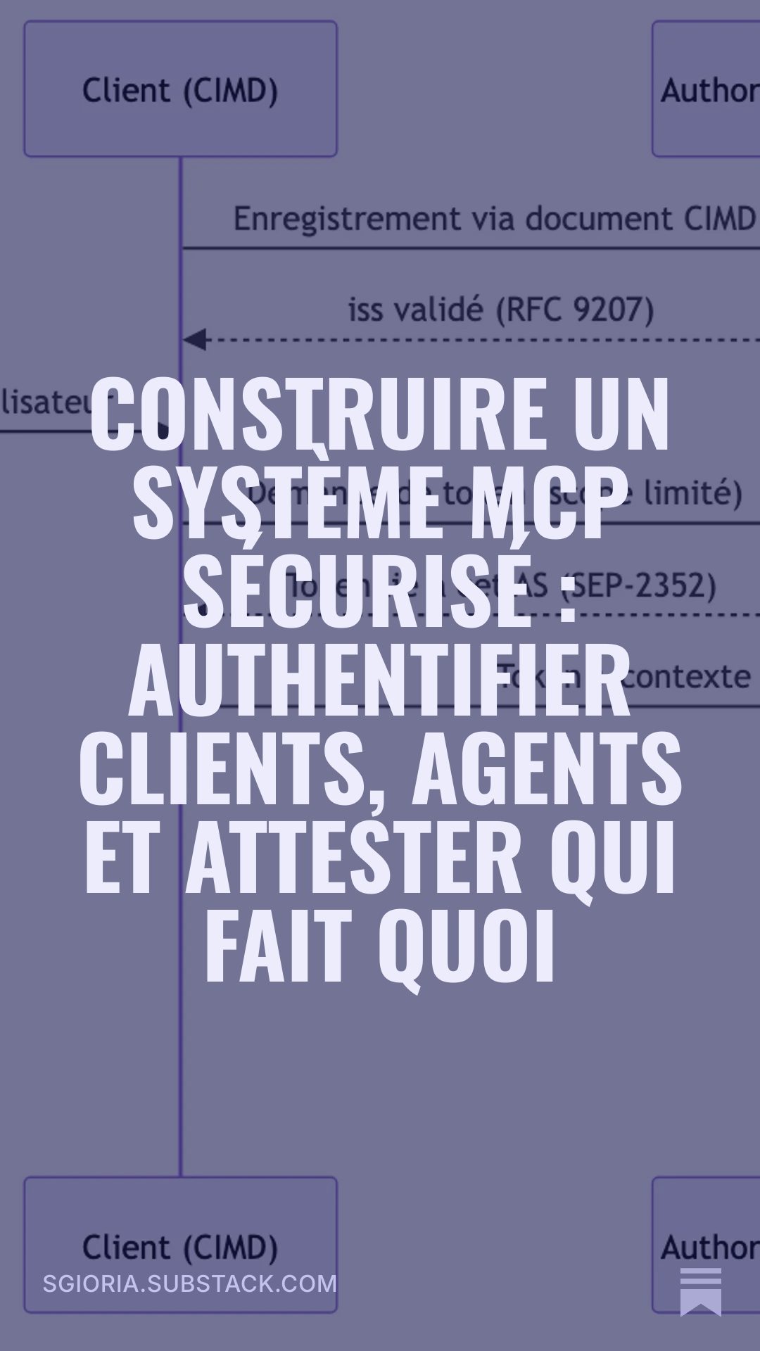 Lire l'article complet sur Substack : Construire un système MCP sécurisé