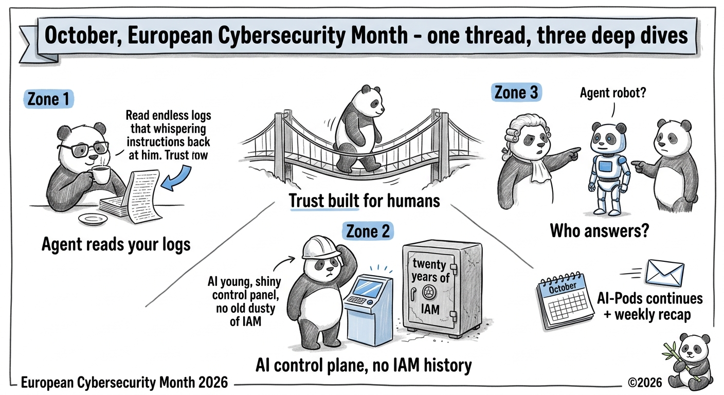 Sketchnote : octobre, mois européen de la cybersécurité