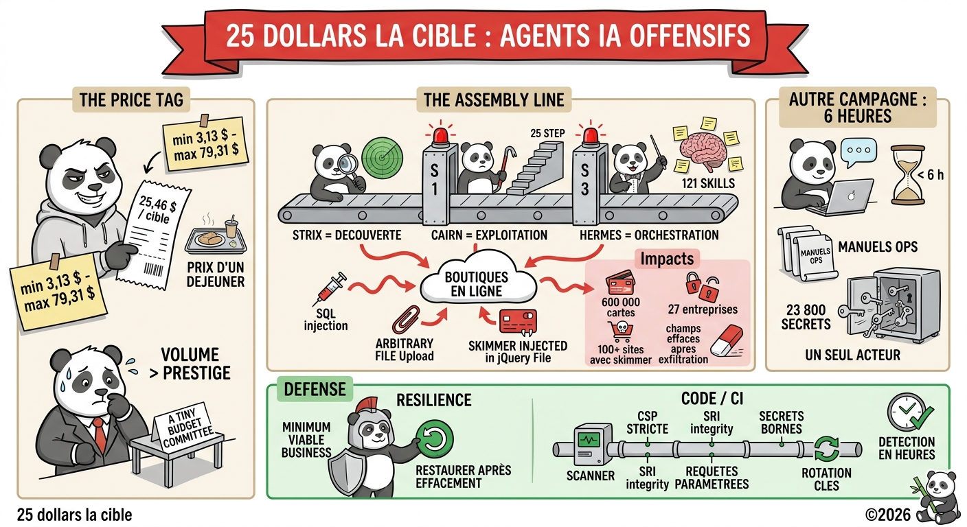 25 dollars la cible : agents offensifs - Générée par IA